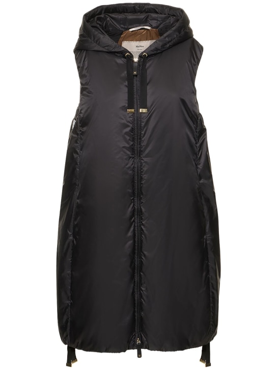 Greengi water resistant long puffer vest Max Mara Women Luisaviaroma