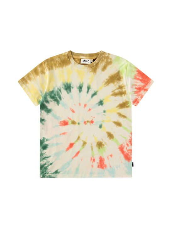 Molo: Printed organic cotton t-shirt - Multicolor - kids-boys_0 | Luisa Via Roma