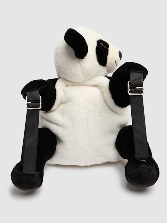 Molo: Plush panda backpack - Black/White - kids-boys_1 | Luisa Via Roma