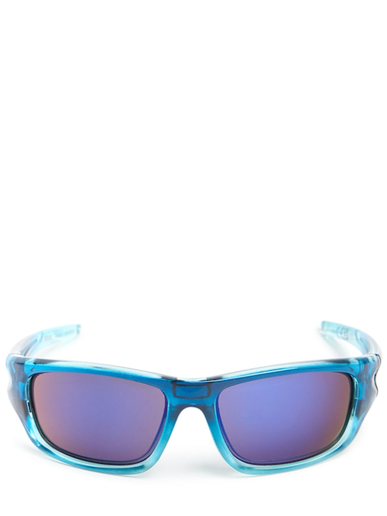Molo: Printed polycarbonate sunglasses - Blue - kids-girls_0 | Luisa Via Roma