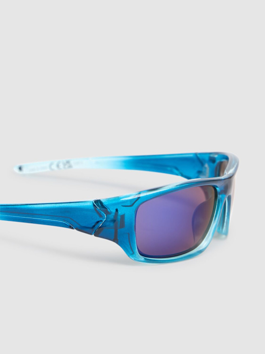Molo: Printed polycarbonate sunglasses - Blue - kids-girls_1 | Luisa Via Roma