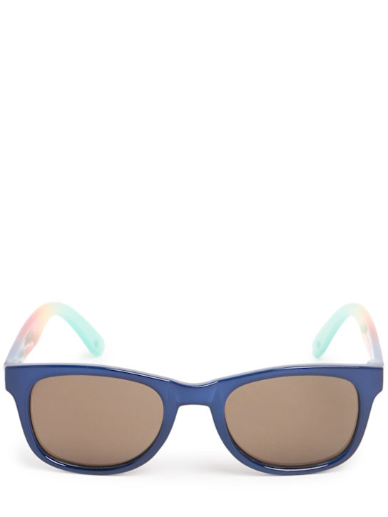 Molo: Printed polycarbonate sunglasses - Blue - kids-girls_0 | Luisa Via Roma