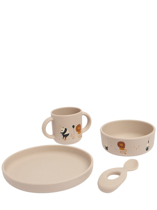 Liewood: Circus print silicone tableware set - kids-girls_0 | Luisa Via Roma