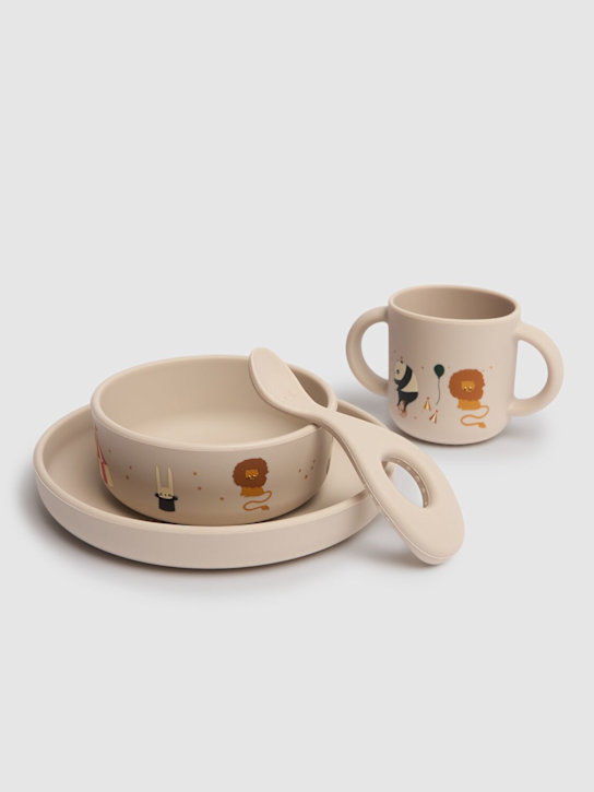 Liewood: Circus print silicone tableware set - kids-girls_1 | Luisa Via Roma