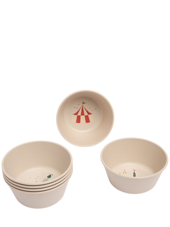 Liewood: Set of 6 printed silicone bowls - kids-girls_0 | Luisa Via Roma