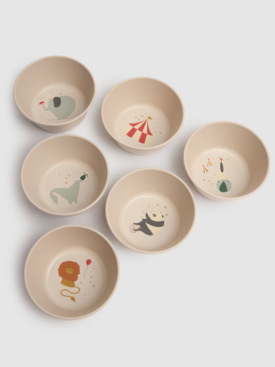 Liewood: Set of 6 printed silicone bowls - kids-girls_1 | Luisa Via Roma