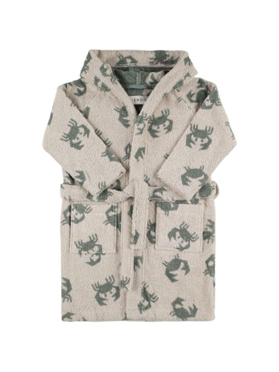 Liewood: Hooded cotton bathrobe - kids-girls_0 | Luisa Via Roma