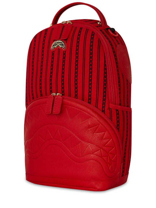 SPRAYGROUND: Printed canvas backpack - Red - kids-boys_1 | Luisa Via Roma