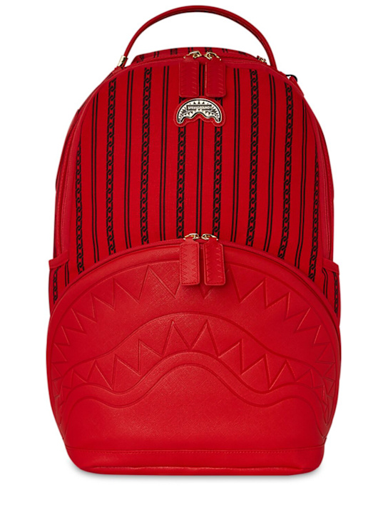 SPRAYGROUND: Printed canvas backpack - Red - kids-boys_0 | Luisa Via Roma