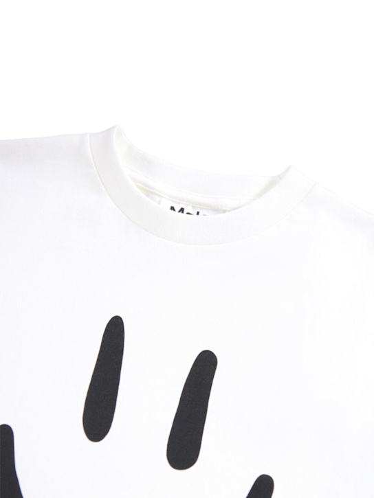 Molo: Printed organic cotton jersey t-shirt - White - kids-boys_1 | Luisa Via Roma