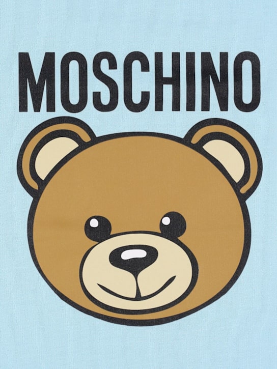 Moschino: Printed cotton blanket - kids-boys_1 | Luisa Via Roma