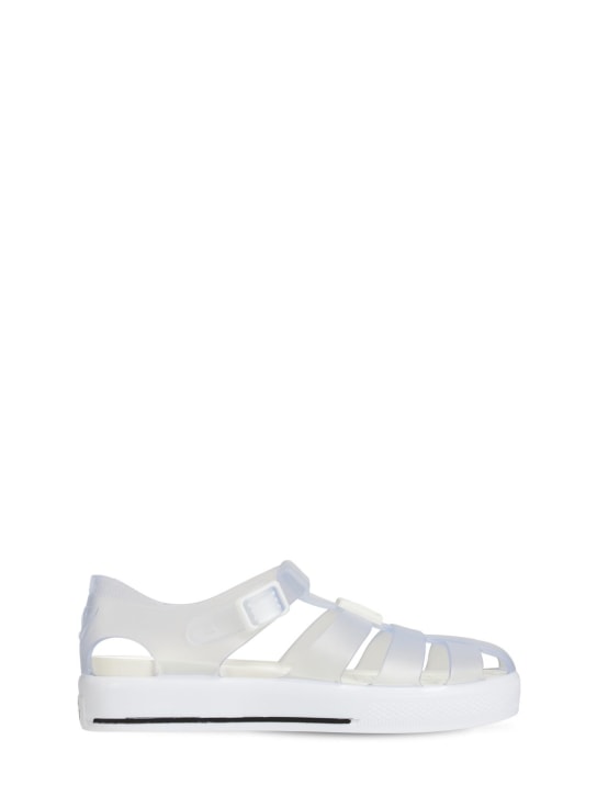 Dolce&Gabbana: Logo jelly sandals - kids-girls_0 | Luisa Via Roma