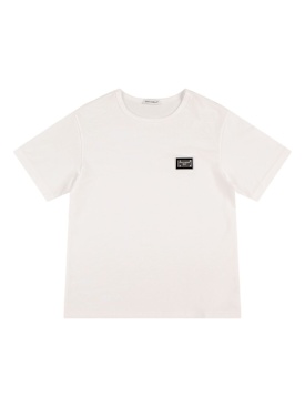 Dolce&Gabbana: Cotton jersey t-shirt - White - kids-boys_0 | Luisa Via Roma